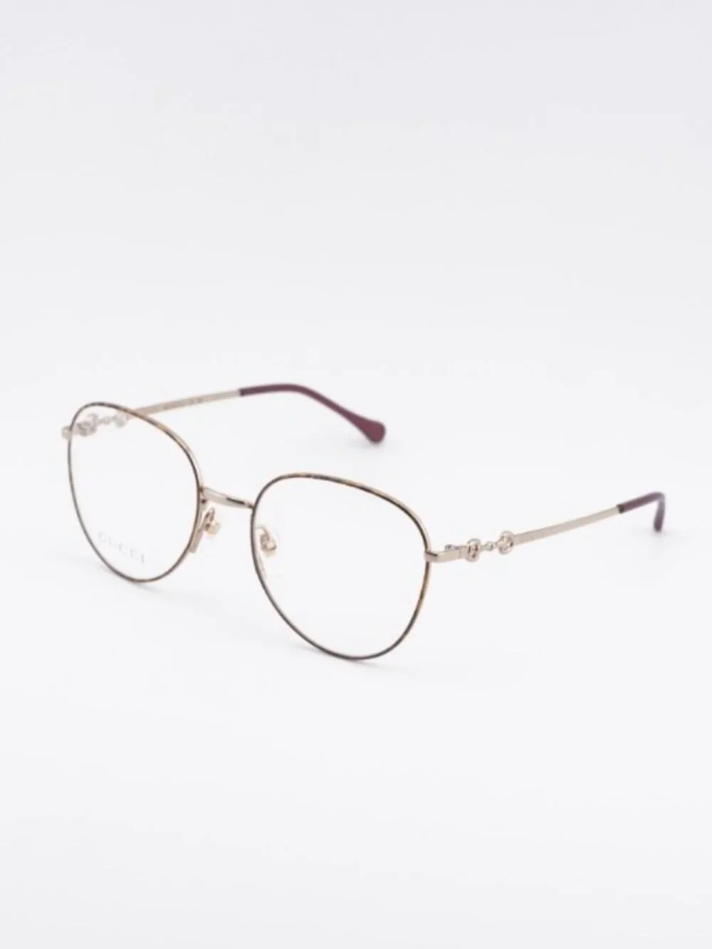 Gucci GG0880O 002 Eyeglasses Havana/Gold 51mm Square Frame
